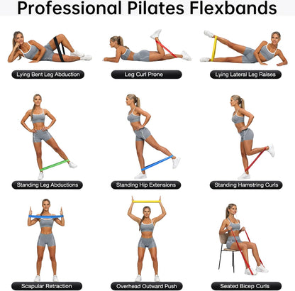 Fittest Pro by  Resistance Bands for Legs and Butt, Fabric Exercise Loop Bands Yoga, Pilates, Rehab, Fitness and Home Workout, Strength Bands for Booty
