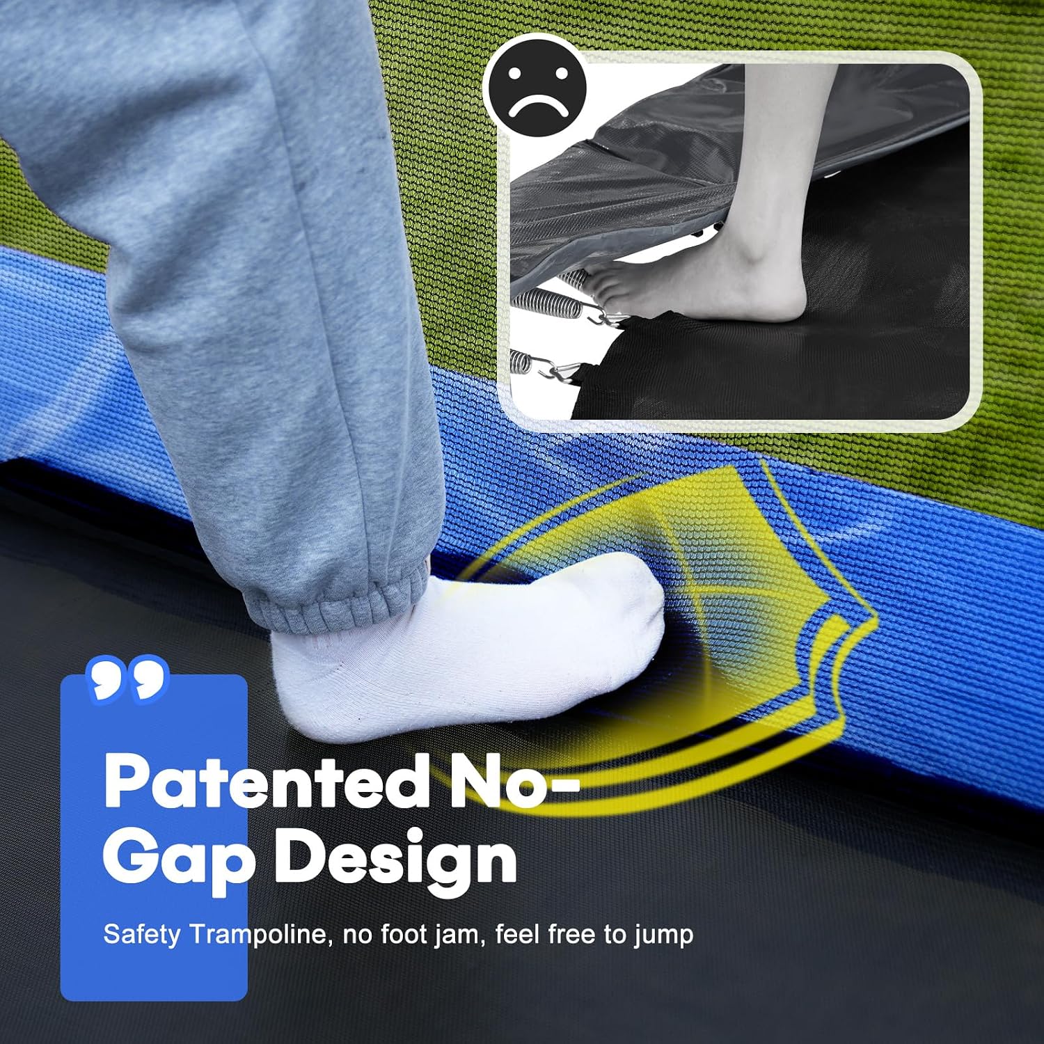 1800LBS Weight Capacity Rectangle Trampoline 10X17Ft 9X15FT 8X14FT Outdoor Square Gymnastics Trampolines with Basketball Hoops for Kids Adults Long Large Big Rectangular Tumbling Trampolin