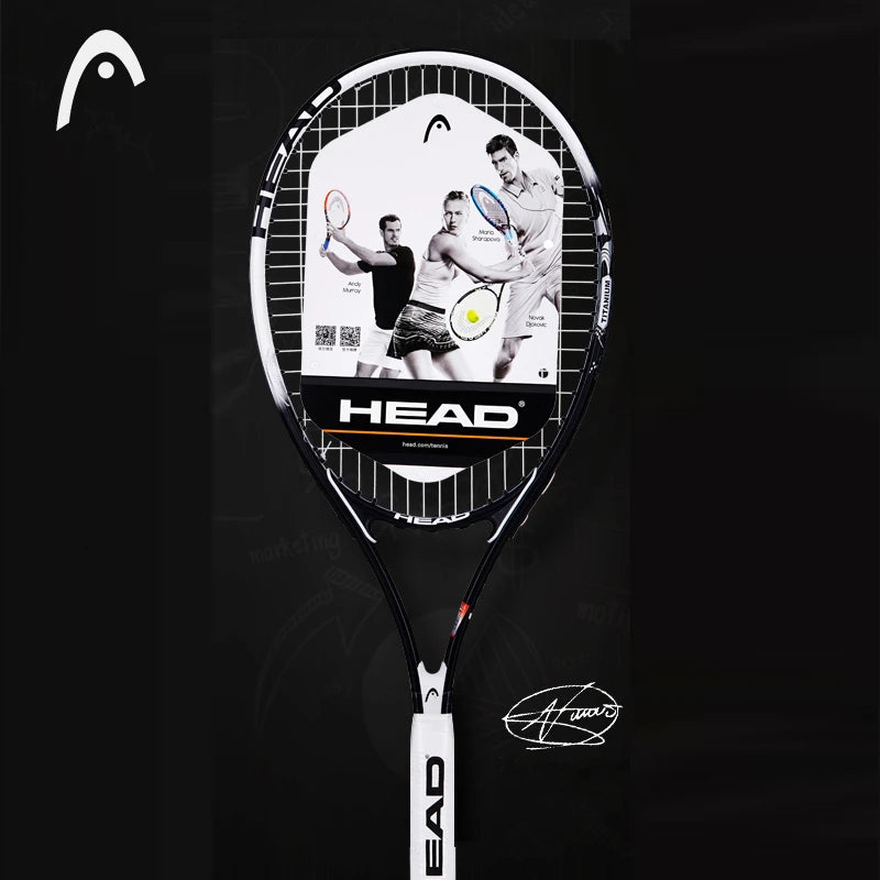 Original  Tennis Racket Black Professional Tennis Racquet Carbon Tenis Padel with Bag Overgrip Dampener Raquete De Tenis 414