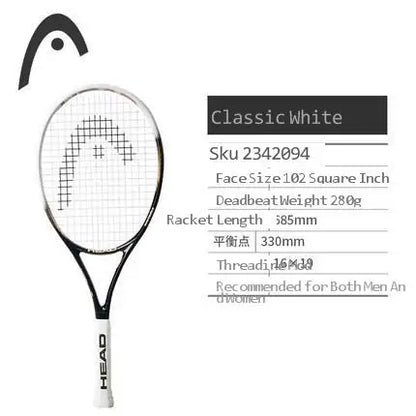 Original  Tennis Racket Black Professional Tennis Racquet Carbon Tenis Padel with Bag Overgrip Dampener Raquete De Tenis 414