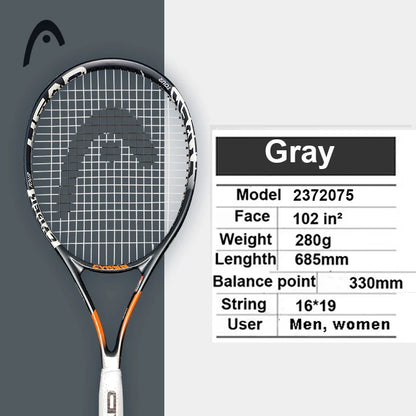 Original  Tennis Racket Black Professional Tennis Racquet Carbon Tenis Padel with Bag Overgrip Dampener Raquete De Tenis 414