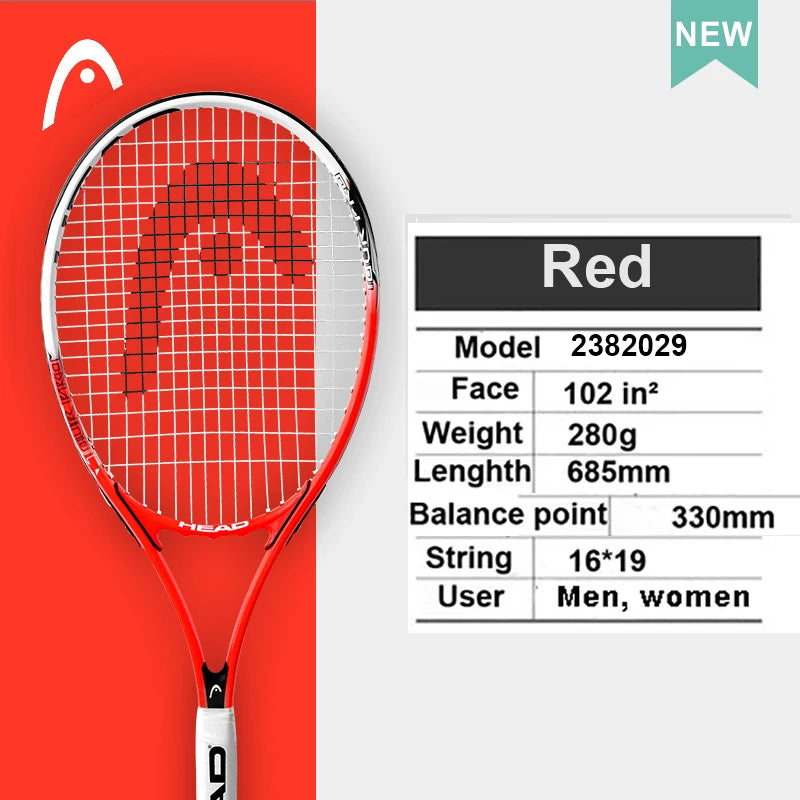 Original  Tennis Racket Black Professional Tennis Racquet Carbon Tenis Padel with Bag Overgrip Dampener Raquete De Tenis 414