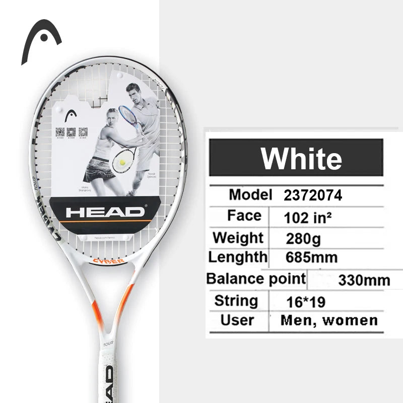 Original  Tennis Racket Black Professional Tennis Racquet Carbon Tenis Padel with Bag Overgrip Dampener Raquete De Tenis 414