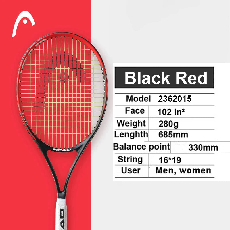 Original  Tennis Racket Black Professional Tennis Racquet Carbon Tenis Padel with Bag Overgrip Dampener Raquete De Tenis 414