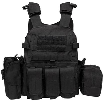 Camouflage Plate Carrier Vest Multi-Functional Paintball Airsoft Vest Adjustable Men Women Combat Equipment for Outdoor Cycling