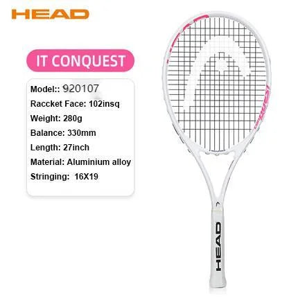 Original  Tennis Racket Black Professional Tennis Racquet Carbon Tenis Padel with Bag Overgrip Dampener Raquete De Tenis 414